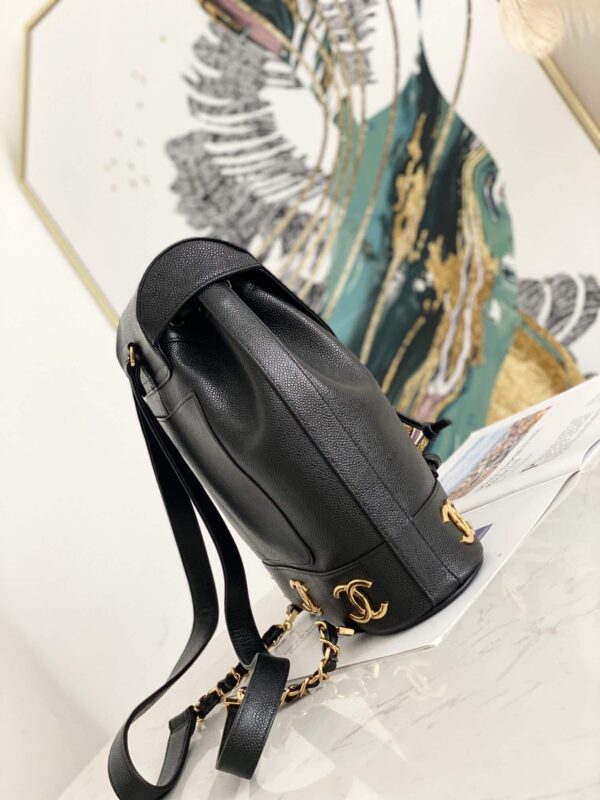 [REP 1:1] Caviar Triple CC Backpack Black For Women 13.4in / 34cm