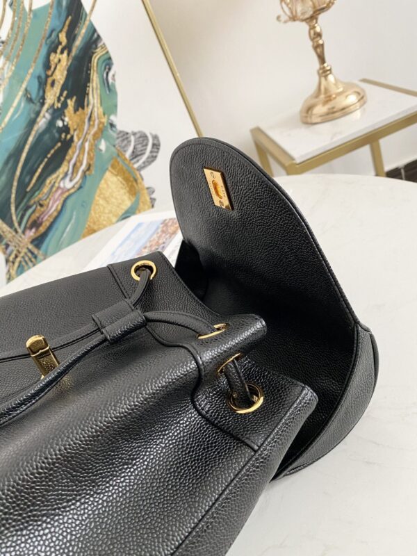 [REP 1:1] Caviar Triple CC Backpack Black For Women 13.4in / 34cm