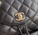 [REP 1:1] Caviar Vintage Duma Backpack Black/White/Red For Women 9.5in / 24cm AS1371
