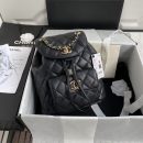 [REP 1:1] Caviar Vintage Duma Backpack Black/White/Red For Women 9.5in / 24cm AS1371