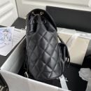[REP 1:1] Caviar Vintage Duma Backpack Black/White/Red For Women 9.5in / 24cm AS1371