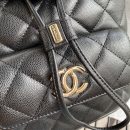 [REP 1:1] Caviar Vintage Duma Backpack Black/White/Red For Women 9.5in / 24cm AS1371