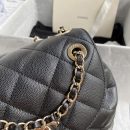 [REP 1:1] Caviar Vintage Duma Backpack Black/White/Red For Women 9.5in / 24cm AS1371