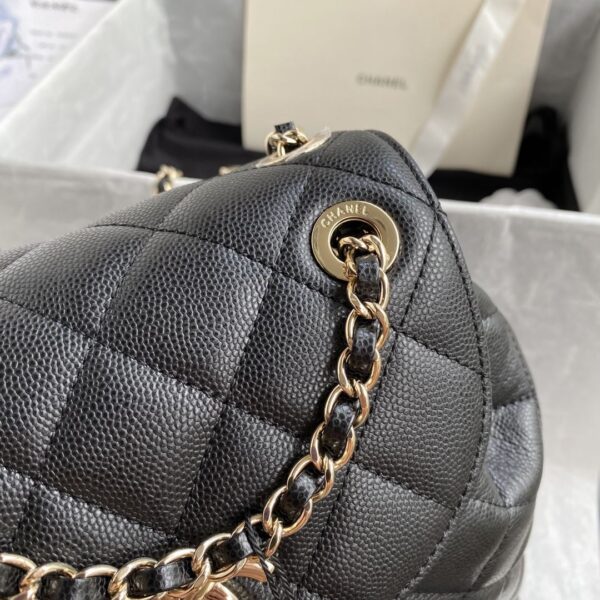 [REP 1:1] Caviar Vintage Duma Backpack Black/White/Red For Women 9.5in / 24cm AS1371
