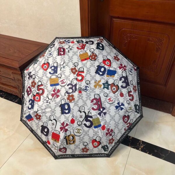 CC Folding Umbrella Travel White