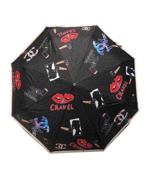 CC Folding Umbrella With Make Up Black