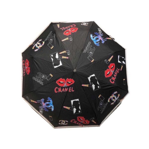 CC Folding Umbrella With Make Up Black