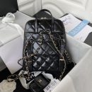 [REP 1:1] CC Rucksack Backpack Black/White/Pink/ Steel Blue For Women 7.1in / 18cm AS3332