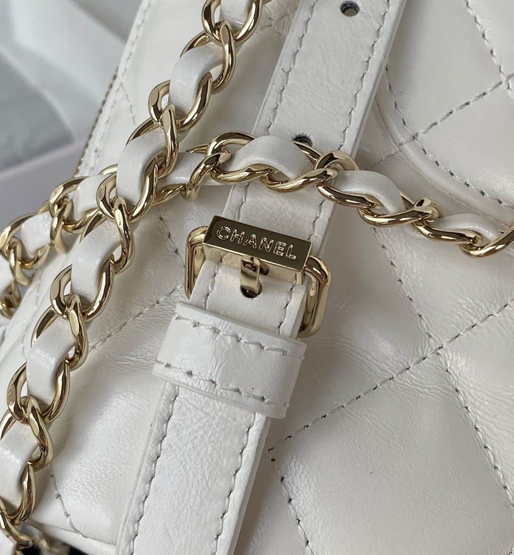 [REP 1:1] CC Rucksack Backpack Black/White/Pink/ Steel Blue For Women 7.1in / 18cm AS3332