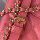 [REP 1:1] CC Rucksack Backpack Black/White/Pink/ Steel Blue For Women 7.1in / 18cm AS3332