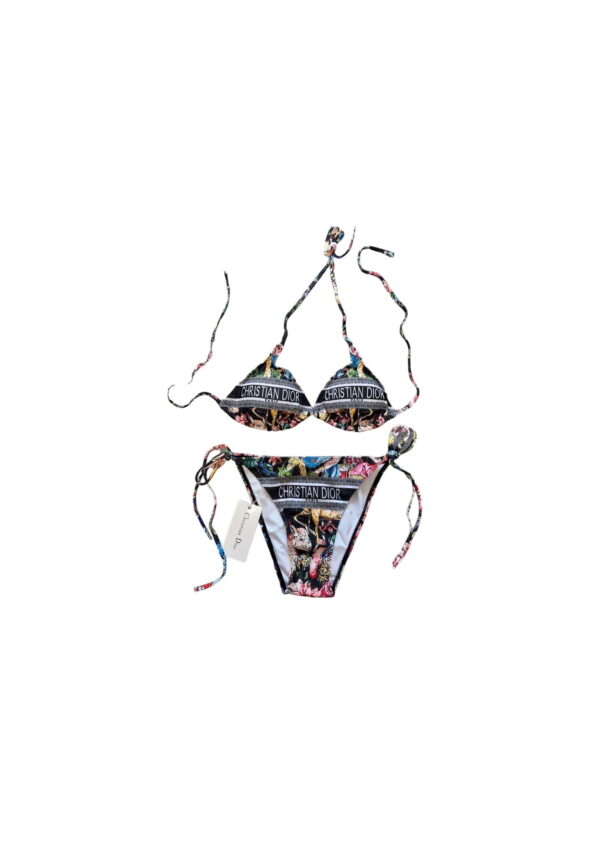 CD Cut-Out Two-Piece Swimsuit Multicolor For Women