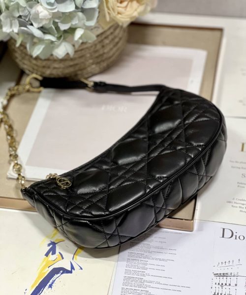 1:1 Replica Cd Lounge Bag Black/White For Women in/ 26cm M22626FBE_M900