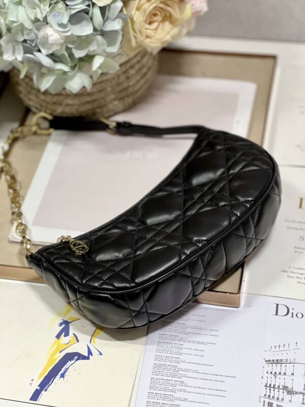 1:1 Replica Cd Lounge Bag Black/White For Women in/ 26cm M22626FBE_M900