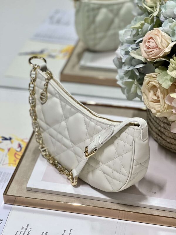 1:1 Replica Cd Lounge Bag Black/White For Women in/ 26cm M22626FBE_M900
