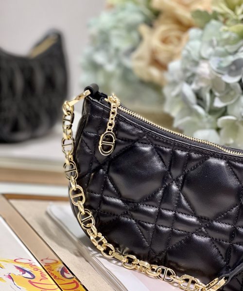 1:1 Replica Cd Lounge Bag Black/White For Women in/ 26cm M22626FBE_M900