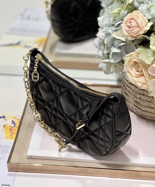 1:1 Replica Cd Lounge Bag Black/White For Women in/ 26cm M22626FBE_M900