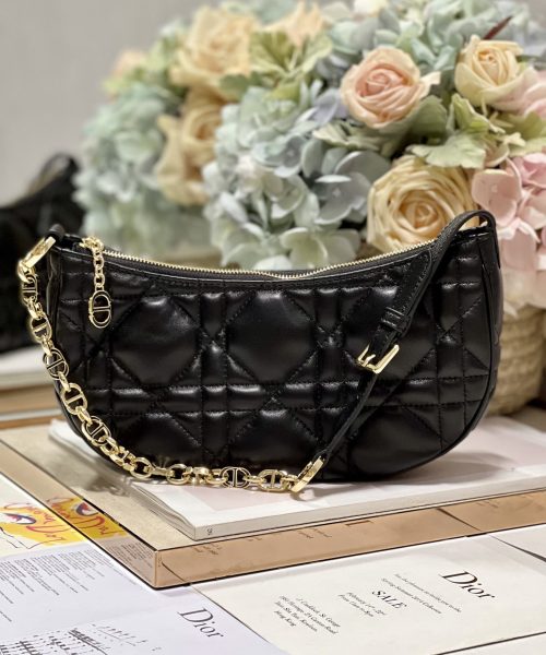 1:1 Replica Cd Lounge Bag Black/White For Women in/ 26cm M22626FBE_M900