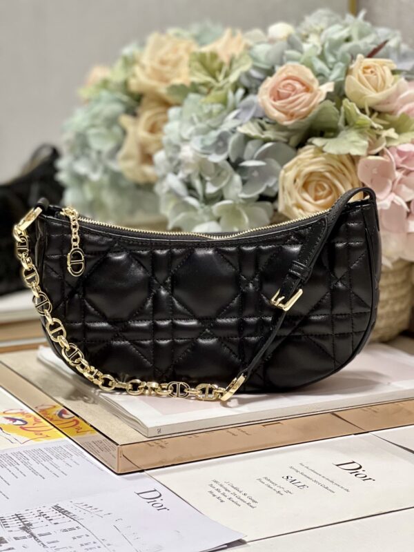 1:1 Replica Cd Lounge Bag Black/White For Women in/ 26cm M22626FBE_M900