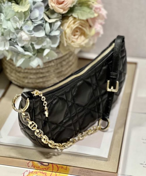 1:1 Replica Cd Lounge Bag Black/White For Women in/ 26cm M22626FBE_M900
