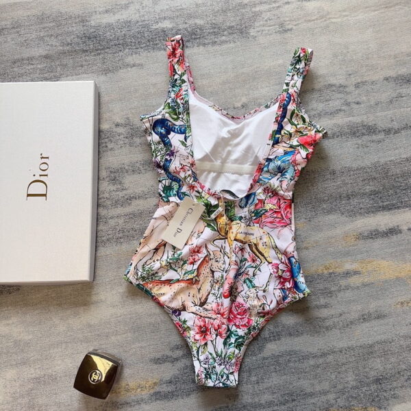 CD One-Piece Swimsuit White For Women