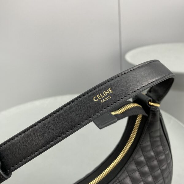 1:1 Replica Celine Ava Bag Black For Women 9in/23.5cm