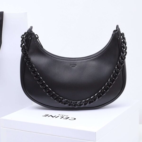 1:1 Replica Celine Ava Bag In Smooth Black For Women 9.8in/25cm