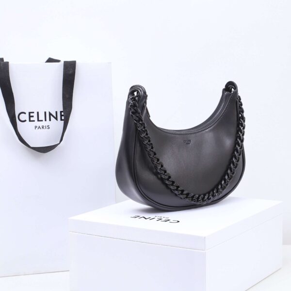 1:1 Replica Celine Ava Bag In Smooth Black For Women 9.8in/25cm