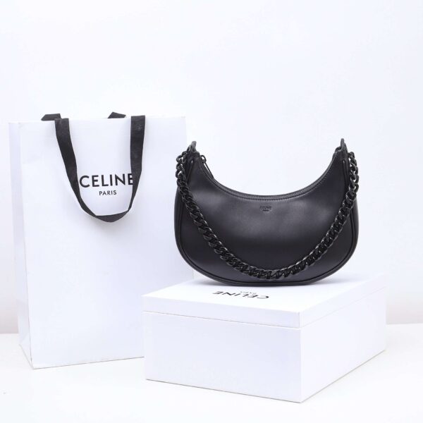 1:1 Replica Celine Ava Bag In Smooth Black For Women 9.8in/25cm