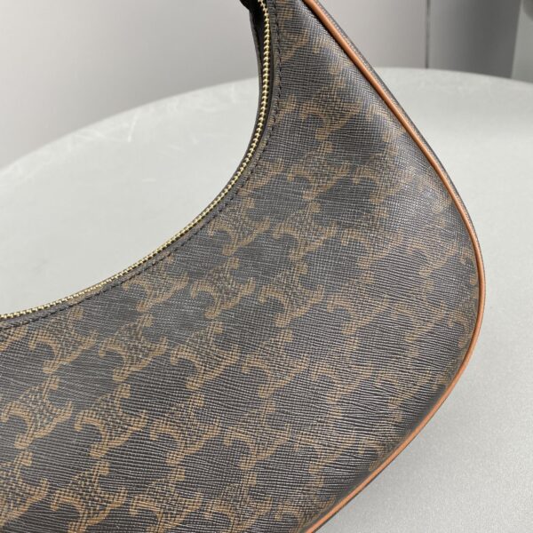 1:1 Replica Celine Ava Bag In Triomphe Canvas Brown For Women 9in/23.5cm 193952BZJ.04LU