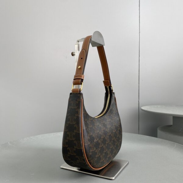 1:1 Replica Celine Ava Bag In Triomphe Canvas Brown For Women 9in/23.5cm 193952BZJ.04LU
