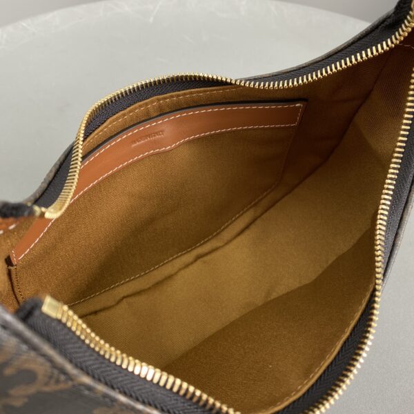 1:1 Replica Celine Ava Bag In Triomphe Canvas Brown For Women 9in/23.5cm 193952BZJ.04LU