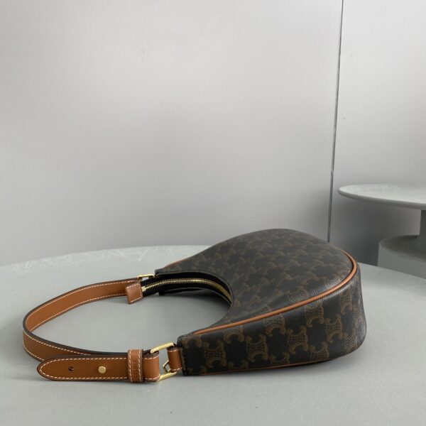 1:1 Replica Celine Ava Bag In Triomphe Canvas Brown For Women 9in/23.5cm 193952BZJ.04LU
