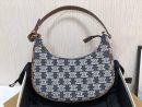 1:1 Replica Celine Ava Bag In Triomphe Canvas Denim For Women 9in/23cm
