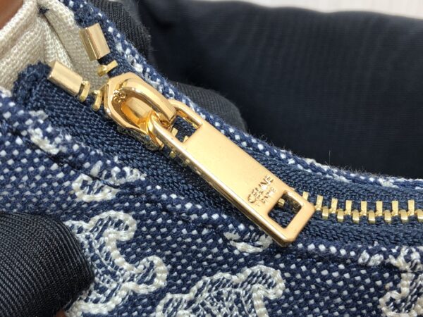 1:1 Replica Celine Ava Bag In Triomphe Canvas Denim For Women 9in/23cm