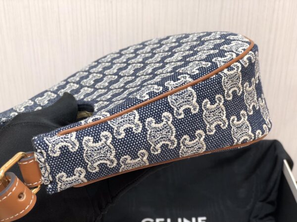 1:1 Replica Celine Ava Bag In Triomphe Canvas Denim For Women 9in/23cm