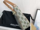 1:1 Replica Celine Ava Bag In Triomphe Canvas Green For Women 9in/23cm