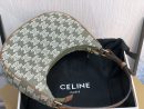 1:1 Replica Celine Ava Bag In Triomphe Canvas Green For Women 9in/23cm
