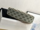 1:1 Replica Celine Ava Bag In Triomphe Canvas Green For Women 9in/23cm