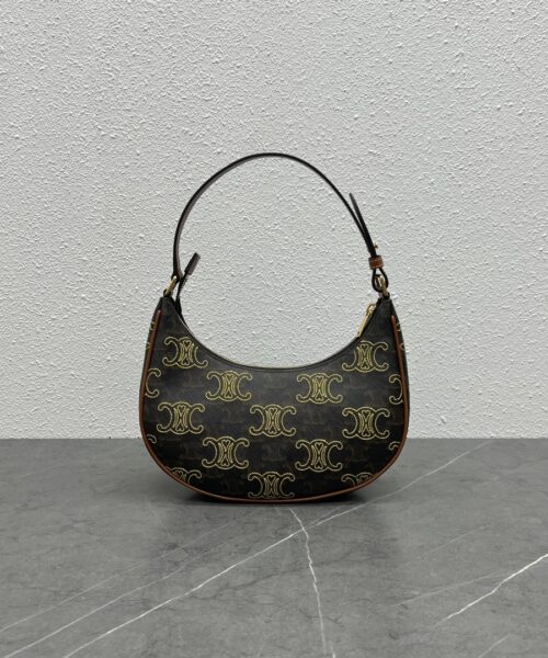 1:1 Replica Celine Ava Bag In Triomphe Canvas Xl Brown For Women 9in/23.5cm