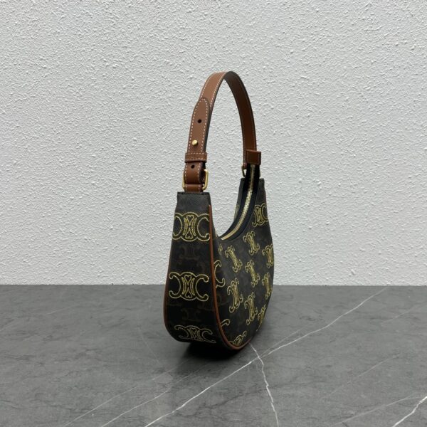 1:1 Replica Celine Ava Bag In Triomphe Canvas Xl Brown For Women 9in/23.5cm