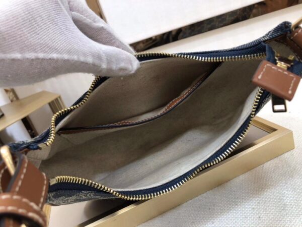 1:1 Replica Celine Ava Bag In Triomphe Canvas XL Denim For Women 9in/23cm