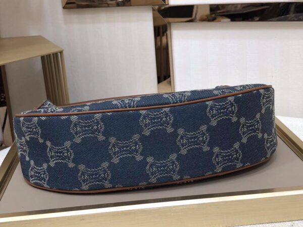 1:1 Replica Celine Ava Bag In Triomphe Canvas XL Denim For Women 9in/23cm