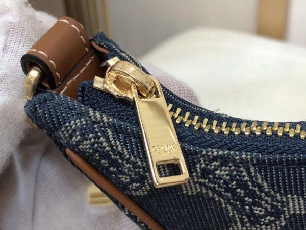 1:1 Replica Celine Ava Bag In Triomphe Canvas XL Denim For Women 9in/23cm