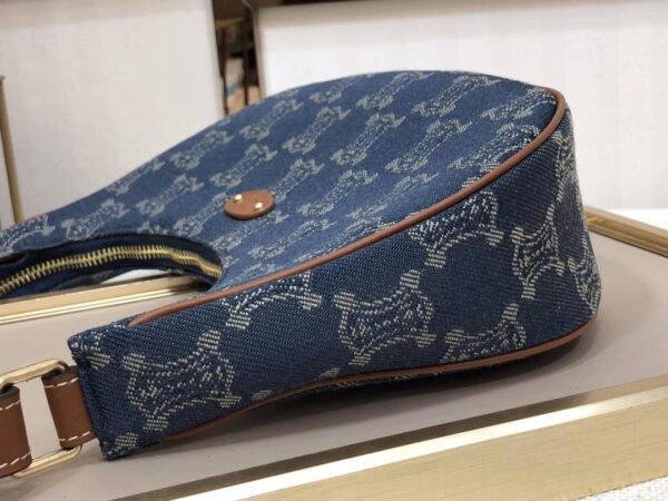 1:1 Replica Celine Ava Bag In Triomphe Canvas XL Denim For Women 9in/23cm