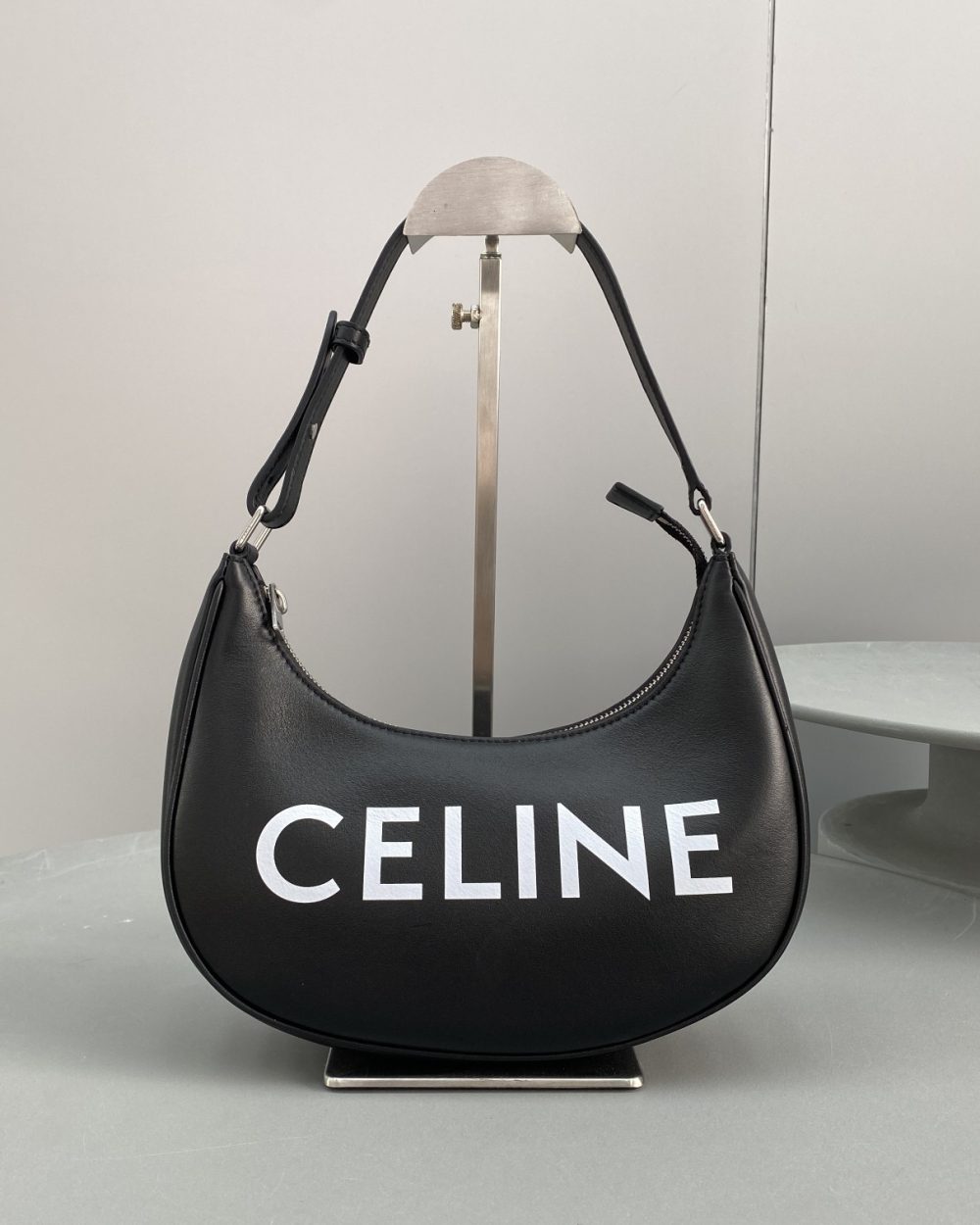 1:1 Replica Celine Ava Bag With Celine Print Black For Women 9in/23.5cm