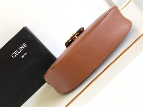 1:1 Replica Celine Ava Triomphe Soft Bag Brown For Women 24.5cm / 10in 114493DGQ.04LU