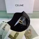 Celine Baseball Cap In Cotton Black