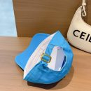 Celine Baseball Cap In Cotton Blue
