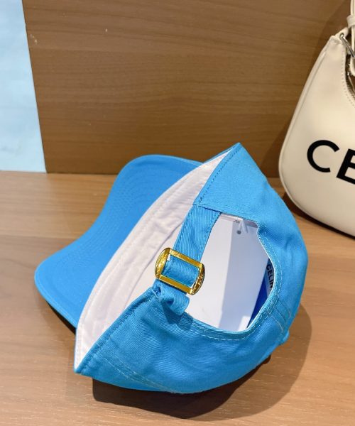 Celine Baseball Cap In Cotton Blue