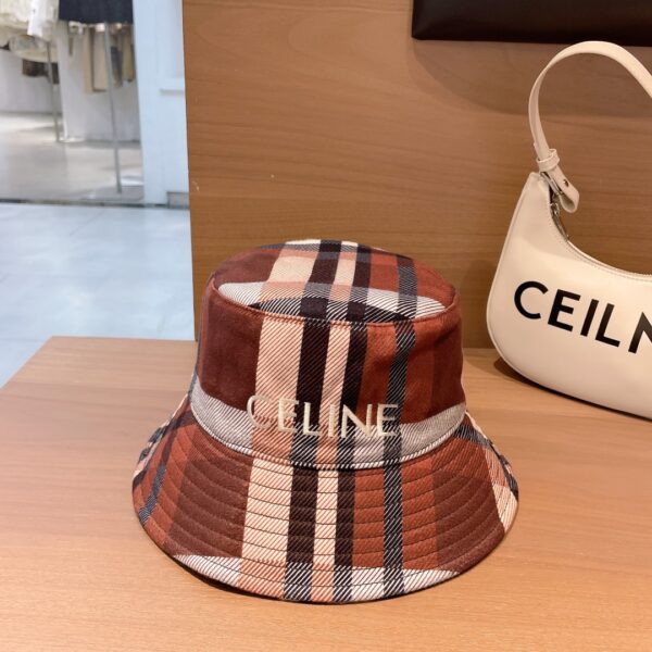 Celine Baseball Cap In Cotton Brown